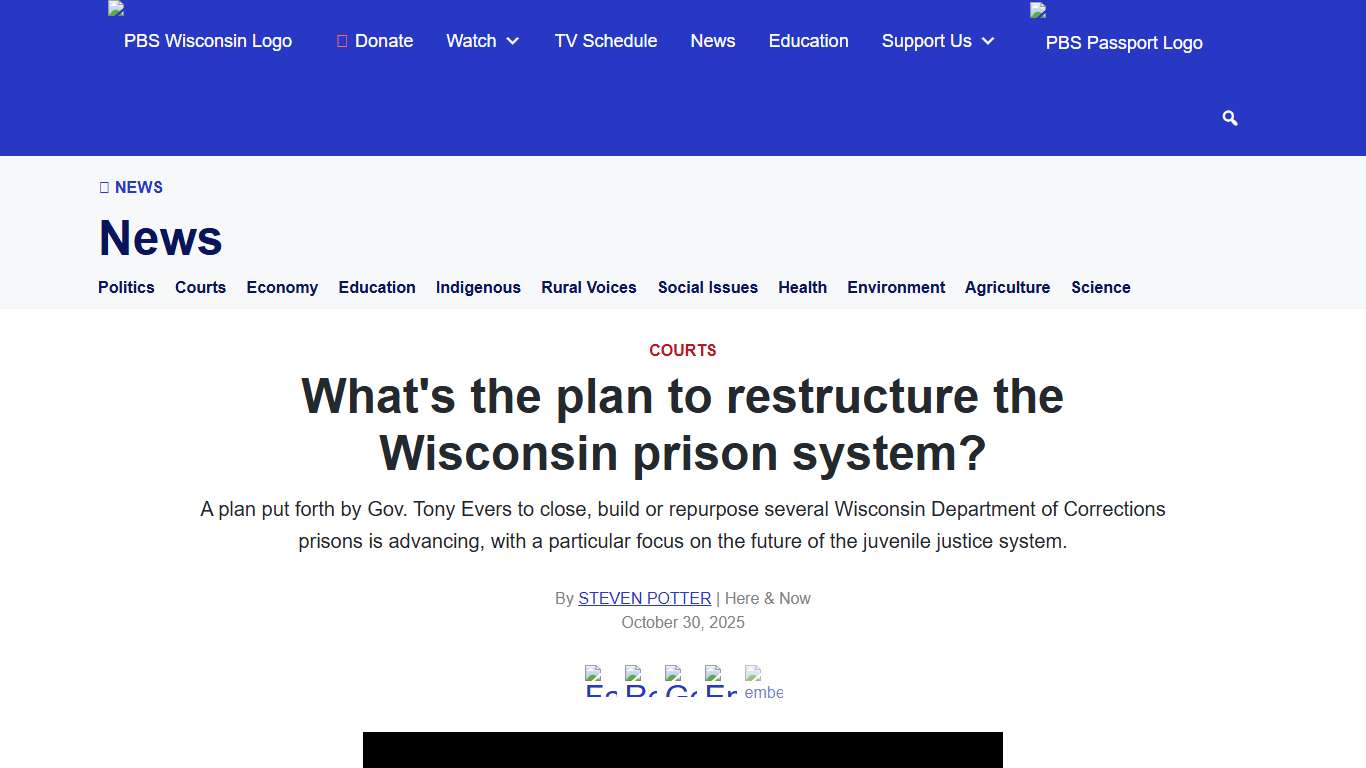 What's the plan to restructure the Wisconsin prison system?