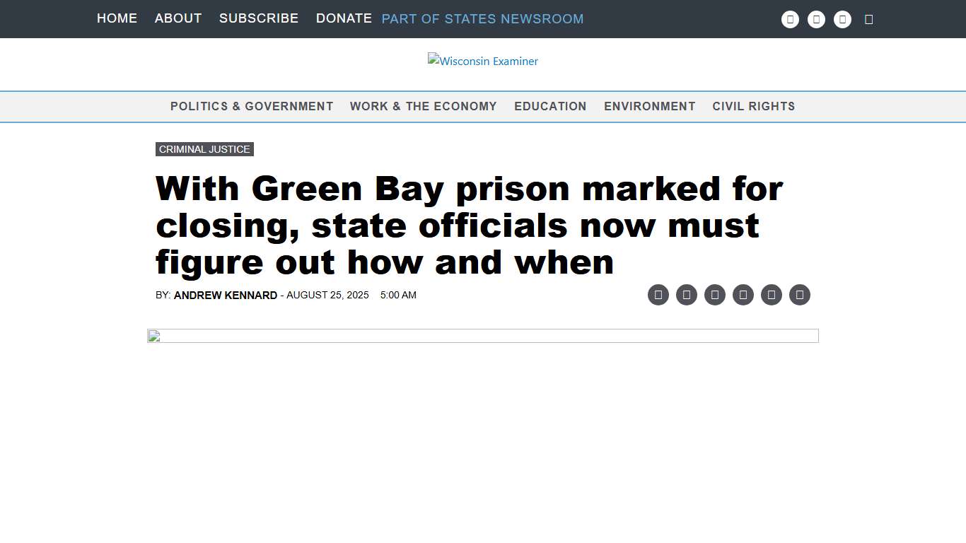 With Green Bay prison marked for closing, state officials now must figure out how and when  • Wisconsin Examiner
